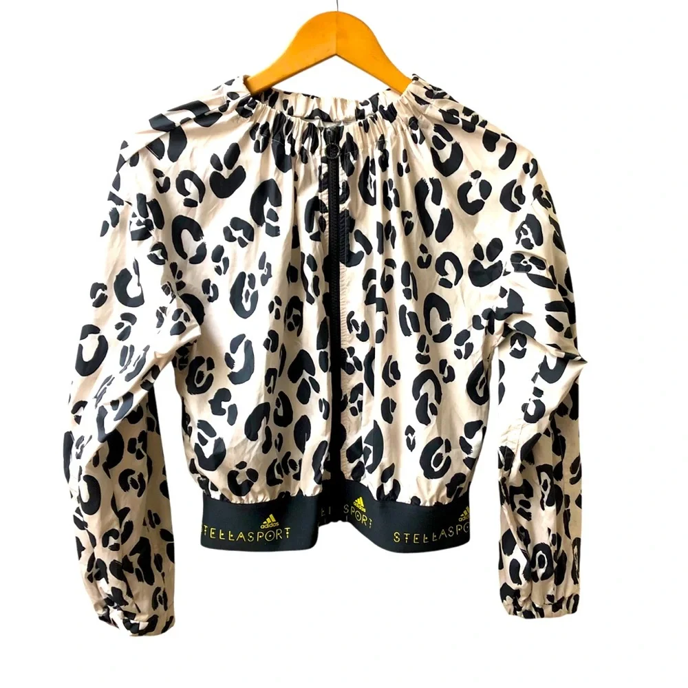 Adidas x Stella McCartney Stellasport Leopard Windbreaker XS - Picture 1 of 12